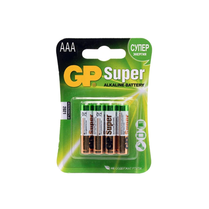 BATTERY GP SUPER ALKALINE GP24A-U4 4xAAA