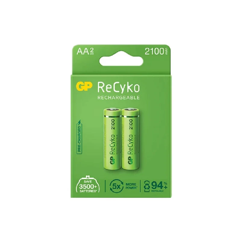 GP RECYKO+ GP210AAHCB-US2 2100MAH 2xAA БАТАРЕЯ (ПЕРЕЗАРЯЖАЕМАЯ)