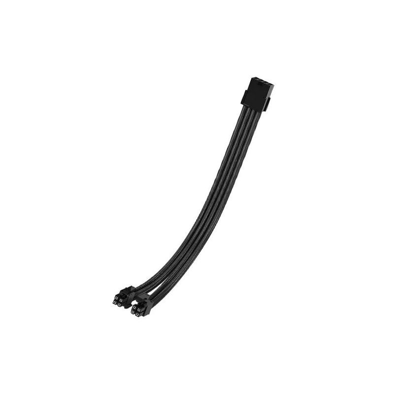SLEEVED EXTENSION CABLE FOR PSU 8 PIN TO 4+4 PIN (300 MM)