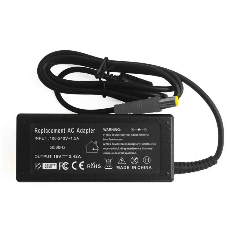 AC ADAPTER FOR LENOVO 20V 4.5A 5.5x2.5MM