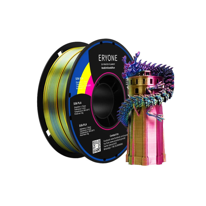 3D PRINTER ÜÇIN FILAMENT ERYONE SILK PLA 1.75MM 1KG