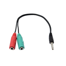 АДАПТЕР 3.5MM JACK - 2 IN В 1 OUT