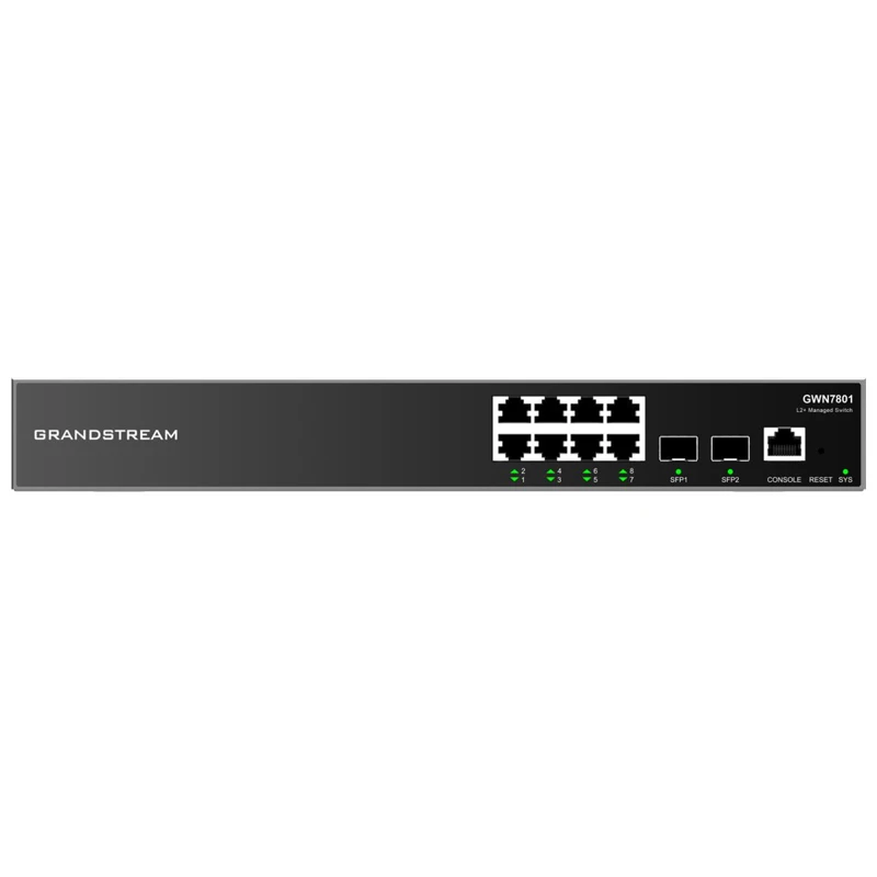 MANAGED NETWORK SWITCH GRANDSTREAM GWN7801P POE LEVEL 2 (8 PORT)
