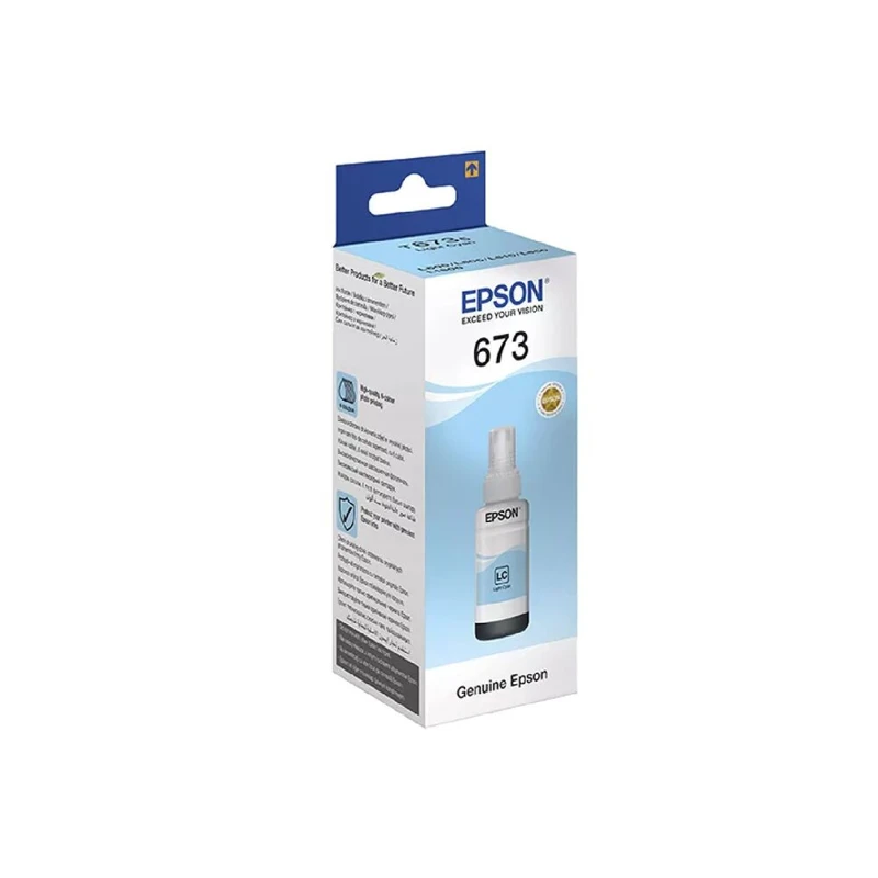 INK FOR PRINTER EPSON 673 70ML LIGHT CYAN