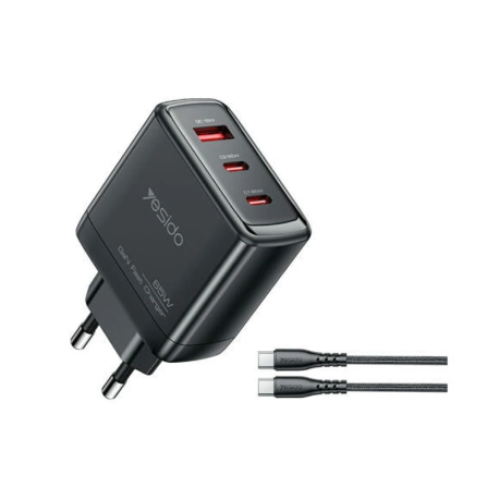 CHARGER FOR MOBILE PHONE YESIDO YC144C GAN CHARGER 65W