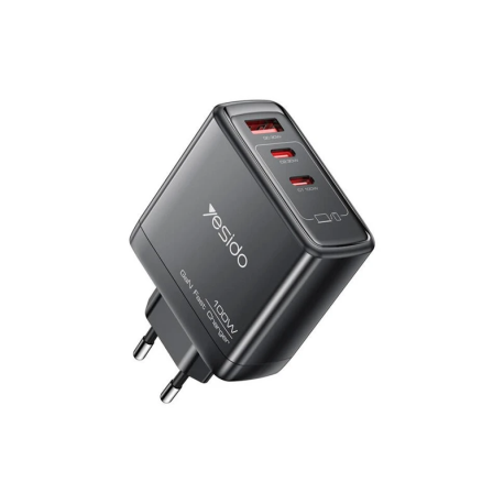 CHARGER FOR MOBILE PHONE YESIDO GAN FAST CHARGER 100W