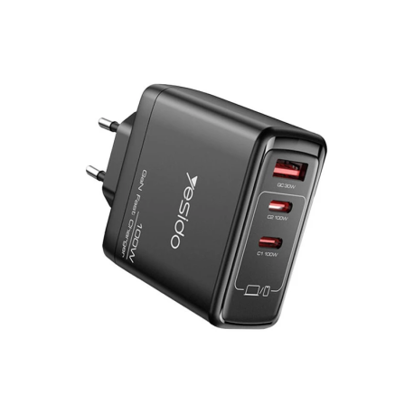 CHARGER FOR MOBILE PHONE YESIDO GAN FAST CHARGER 100W