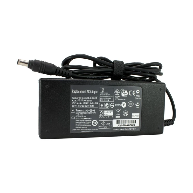 AC ADAPTER FOR SAMSUNG 19V 4.74A 5.5x3.0