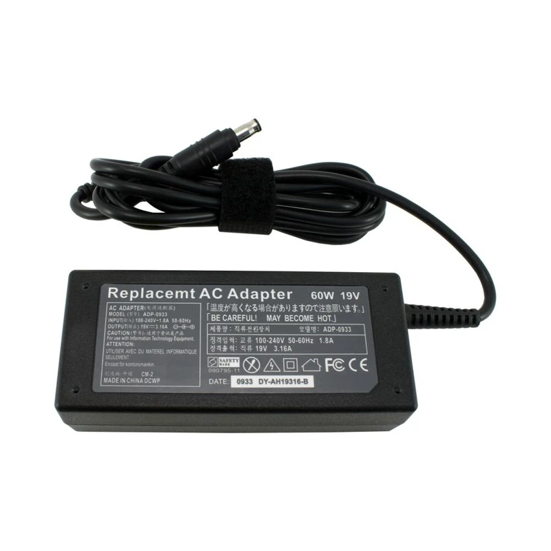 AC ADAPTER FOR SAMSUNG 19V 3.16A 5.5x3.0