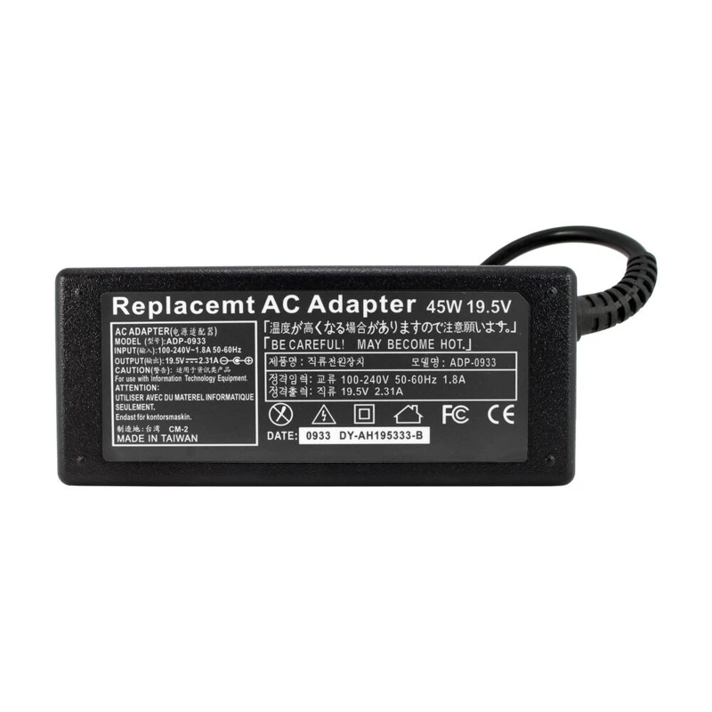 AC ADAPTER FOR DELL 19.5V 2.31A 4.5x3.0 mm