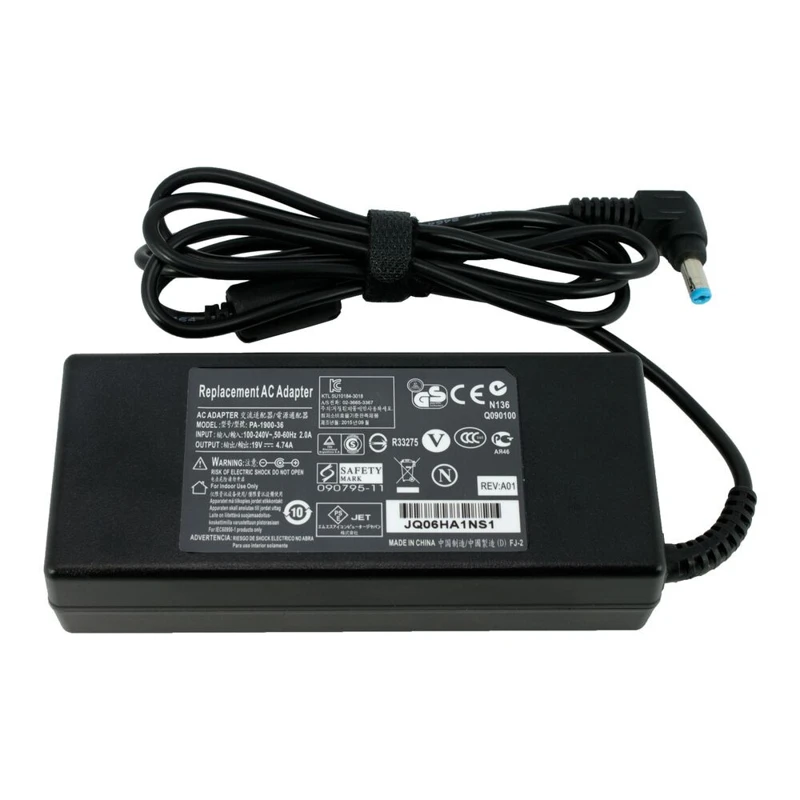 AC ADAPTER FOR ACER 19V 4.74 5.5x1.7
