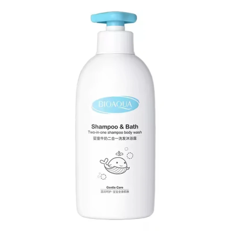 BIOAQUA SHAMPOO & BATH IS A GENTLE TWO-IN-ONE FOR KIDS 500 ML