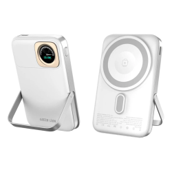 POWER BANK GREEN LION VOLT GAUGE 10K (WHITE)