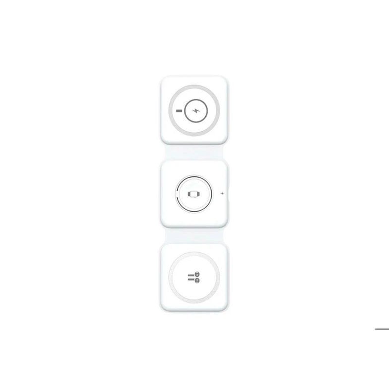 Беспроводное ЗУ WiWU M6 Power Air 3-in-1 Wireless Charger (Qi, QC, PD)