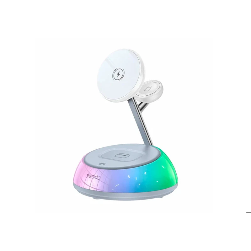 Беспроводное ЗУ Yesido DS31 с RGB-подсветкой