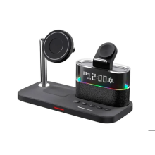 Беспроводное ЗУ Yesido DS37 6-в-1 с RGB-подсветкой