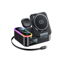 Беспроводное ЗУ Yesido DS38 8-в-1 с RGB-подсветкой (PD, PDO, PPS, QC)