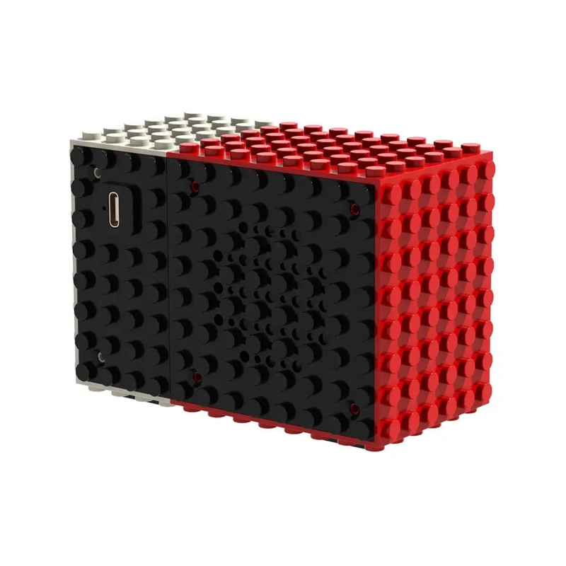 Колонка Porodo Soundtec MiniBlock Portable Stereo Speaker (Red)