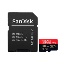MICRO SD SANDISK EXTREME PRO MICROSDXC 512 GB WITH ADAPTER SD