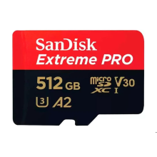 MICRO SD SANDISK EXTREME PRO MICROSDXC 512 GB WITH ADAPTER SD