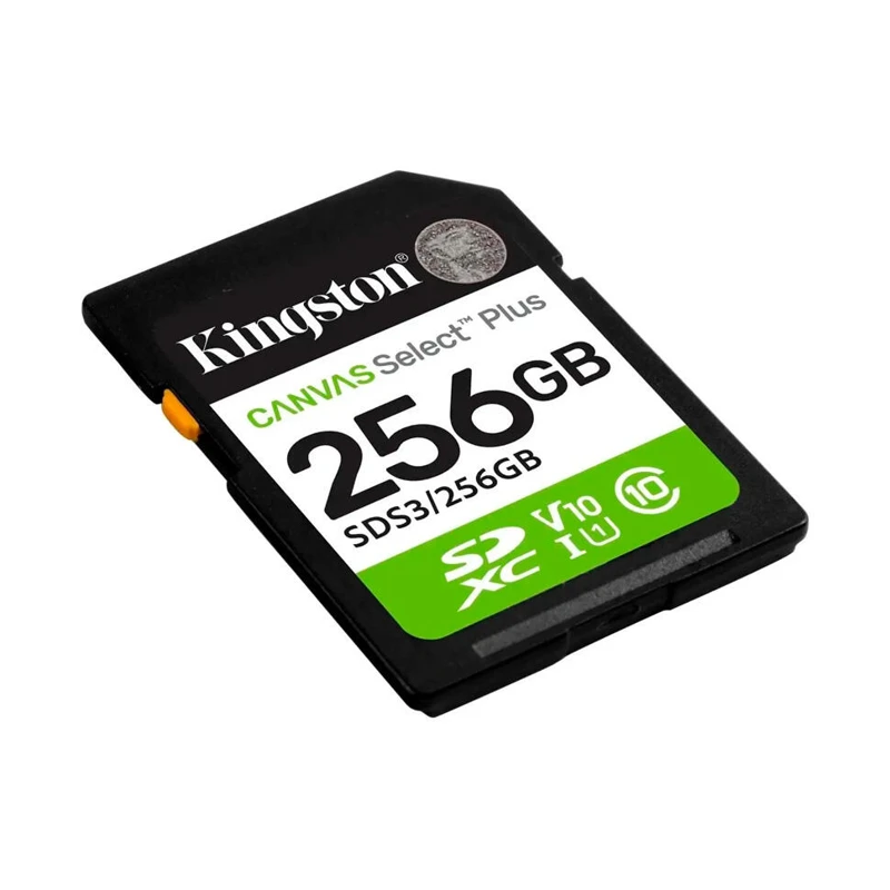 KINGSTON CANVAS SELECT PLUS SD 256 ГБ КАРТА ПАМЯТИ