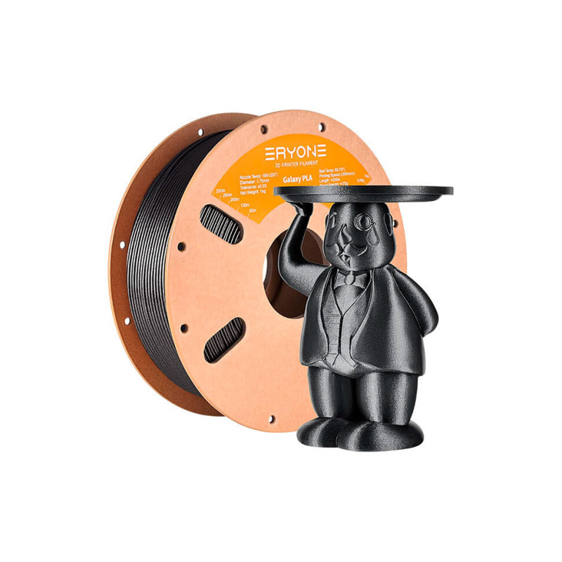 НИТЬ ДЛЯ 3D ПРИНТЕРА ERYONE STANDARD PLA 1.75MM 1 КГ (BLACK)