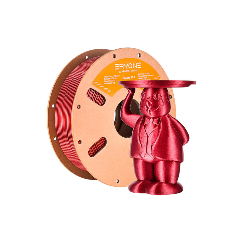 3D PRINTER ÜÇIN FILAMENT ERYONE STANDARD PLA 1.75MM 1 KG (RED)