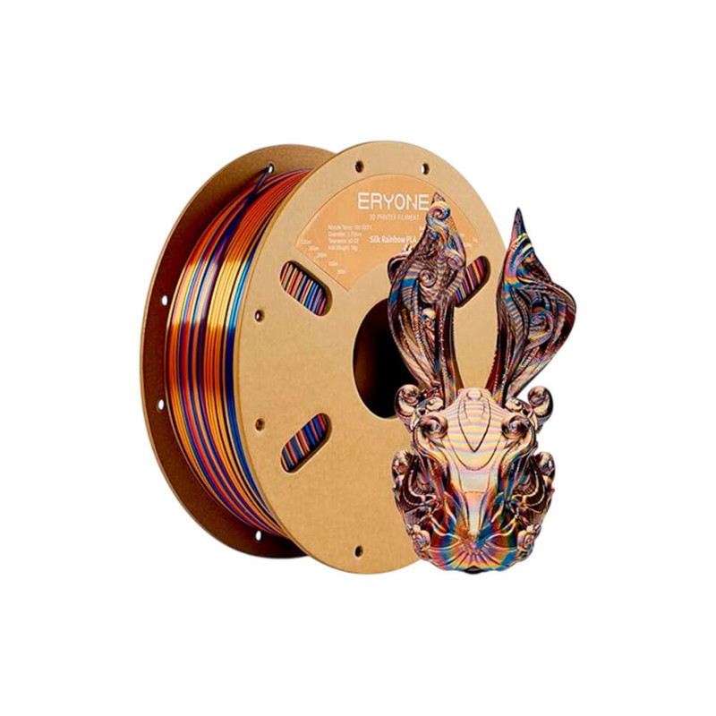 FILAMENT FOR 3D PRINTER ERYONE RAINBOW SILK PLA FILAMENT 1.75MM 1KG (SHADOW)