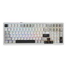 GAMING KEYBOARD AULA F99 (WHITE-GRAY)