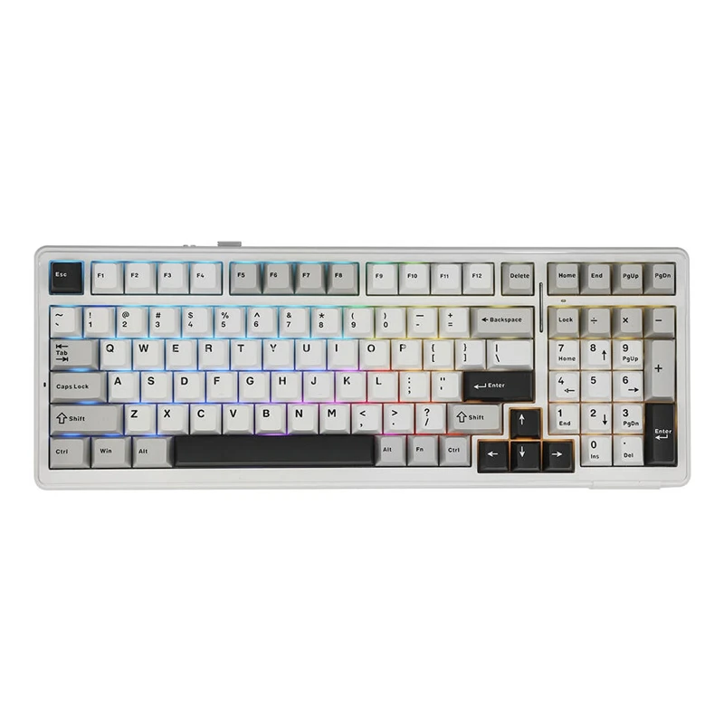 GAMING KEYBOARD AULA F99 (WHITE-GRAY)