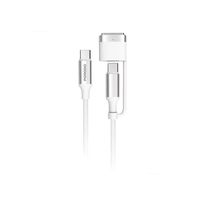 Кабель Porodo 2-in-1 MagSafe 3 &amp; USB-C Charging Cable