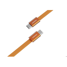 CABLE FOR MOBILE PHONE PORODO TYPE-C TO TYPE-C 1M 60W (ORANGE)