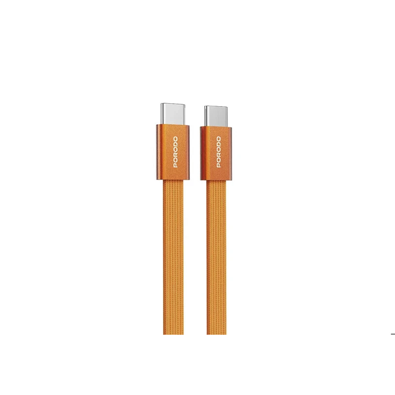 PORODO TYPE-C TO TYPE-C 1M 60W (ORANGE) SMARTFON ÜÇIN KABEL