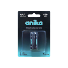 Батарея аккумуляторная Anika  HR03 2xAAA 650MAH