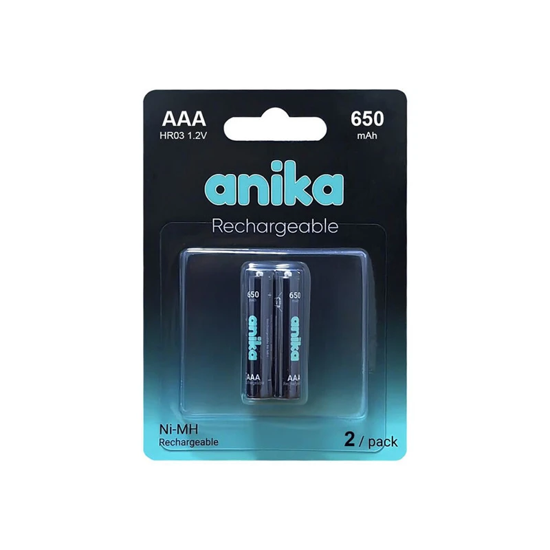 Батарея аккумуляторная Anika  HR03 2xAAA 650MAH