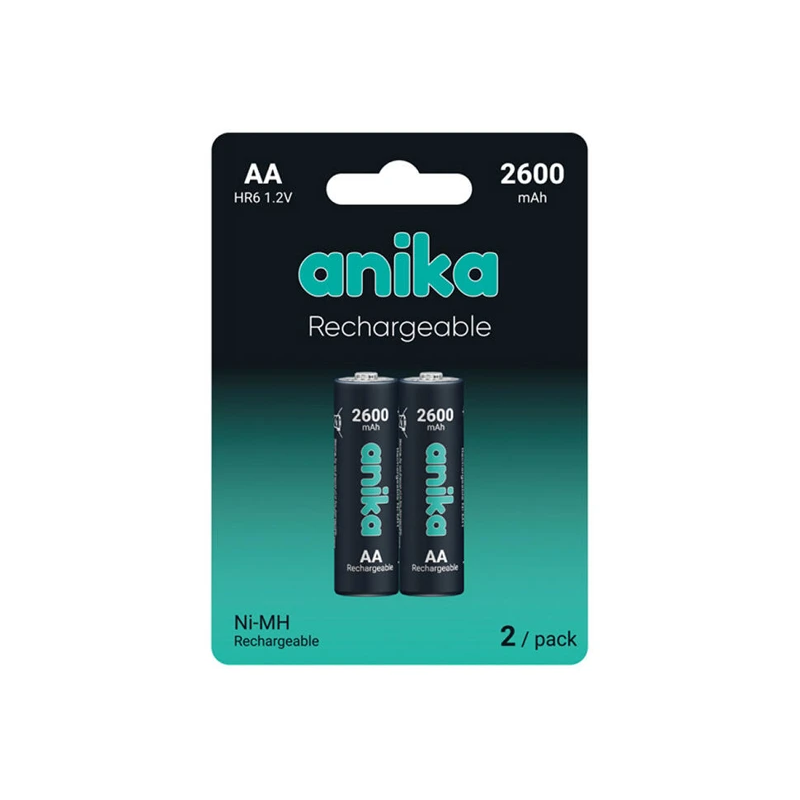 ANIKA RECHARGEABLE HR6 2xAA 2600MAH БАТАРЕЯ