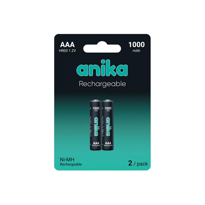 BATTERY ANIKA HR03 2xAAA 1000 mAh