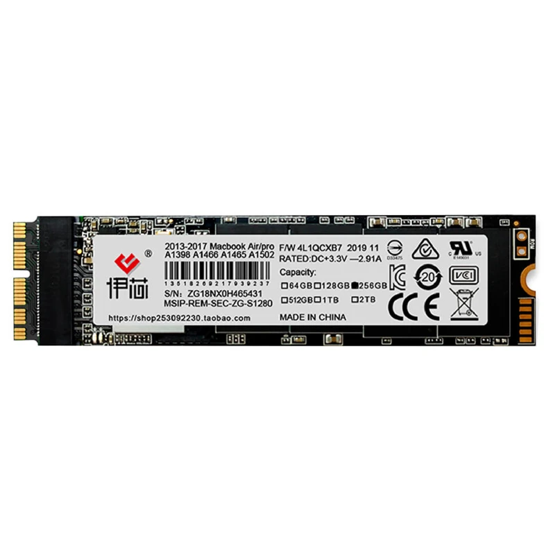 SSD INTERNAL FOR MACBOOK AIR PRO 256 GB 4L1QCXB7