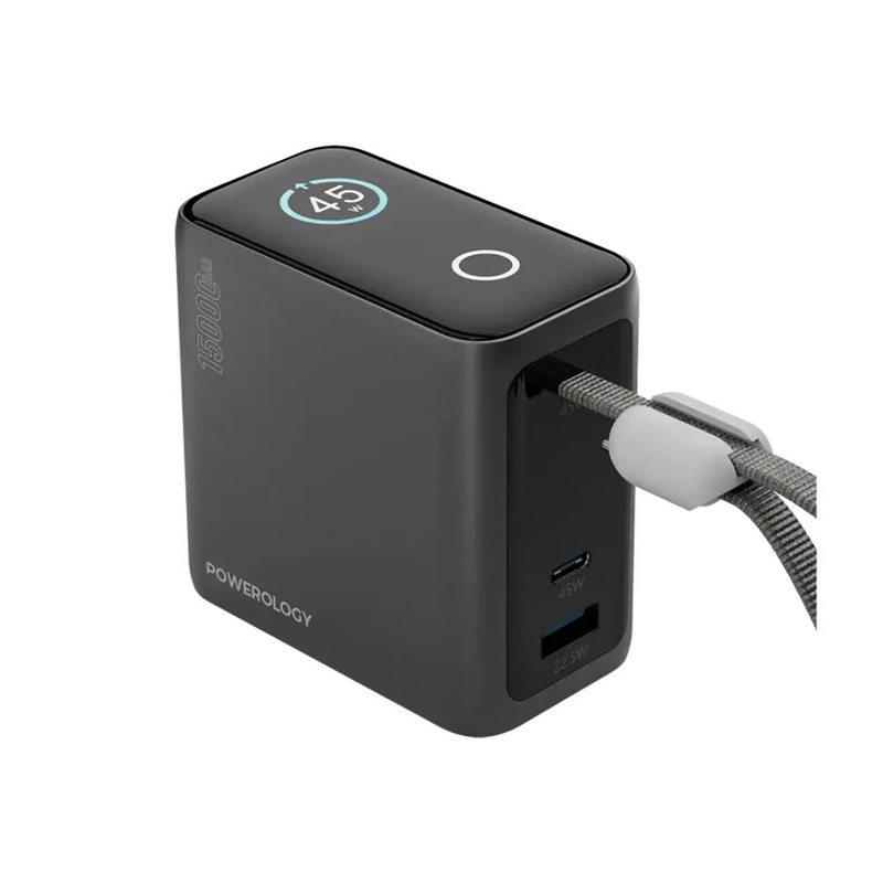 POWER BANK POWEROLOGY MINI POWER BANK 15000mAh BLACK