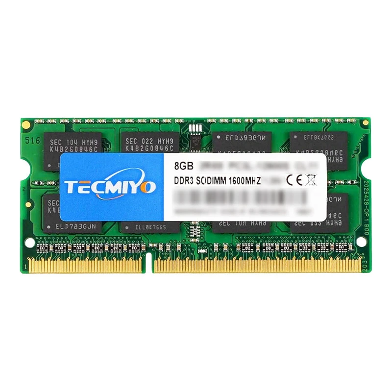 RAM FOR NOTEBOOK TECMIYO 8 GB DDR3-1600 MHz