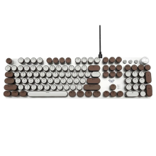 GAMING KEYBOARD AULA F2088 (WHITE-BROWN)