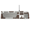 GAMING KEYBOARD AULA F2088 (WHITE-BROWN)