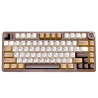 GAMING KEYBOARD AULA F75 DARK BROWN + WHITE GRAY