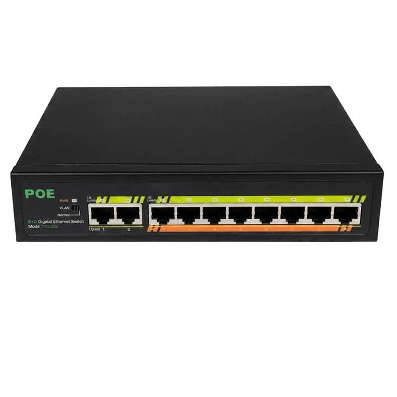 OEM TXE323  8 POE 2 UPLINK 10 PORT NETWORK SWITCH