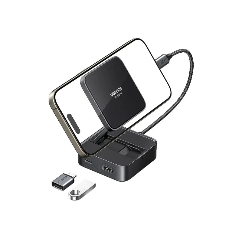 UGREEN CM801 USB-C 1-DE 4 SMARTFON ÜÇIN USB-PORT KÖPELDIJI