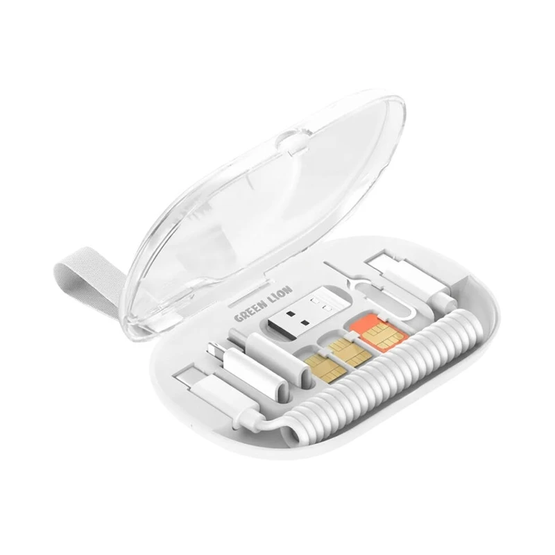 GREEN LION 6 IN 1 DATA CABLE SET МНОГОФУНКЦИОНАЛЬНЫЙ НАБОР КАБЕЛЕЙ И ПЕРЕХОДНИКОВ