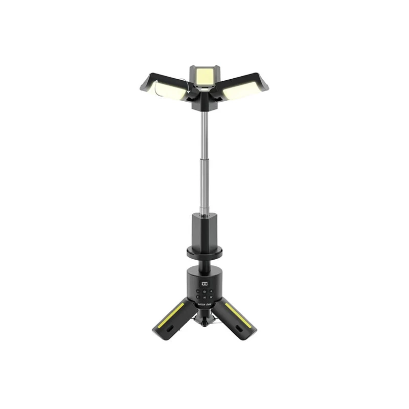 CAMPING LIGHT TRIPOD GREEN LION TRIO BEAM BLACK