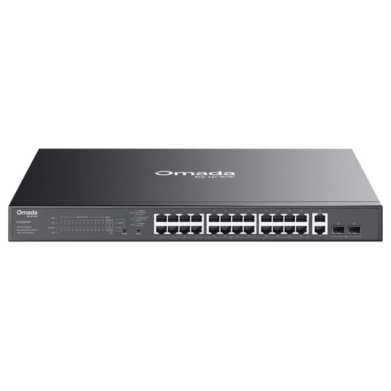 TP-LINK OMADA ES228GMP 28 ПОРТОВЫЙ УПРАВЛЯЕМЫЙ СЕТЕВОЙ КОММУТАТОР