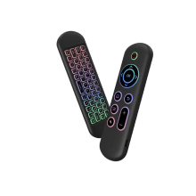 REMOTE CONTROL FOR TV WITH KEYBOARD PORODO AIR MOUSE REMOTE MINI KEYBOARD PD-ARMKB-BK
