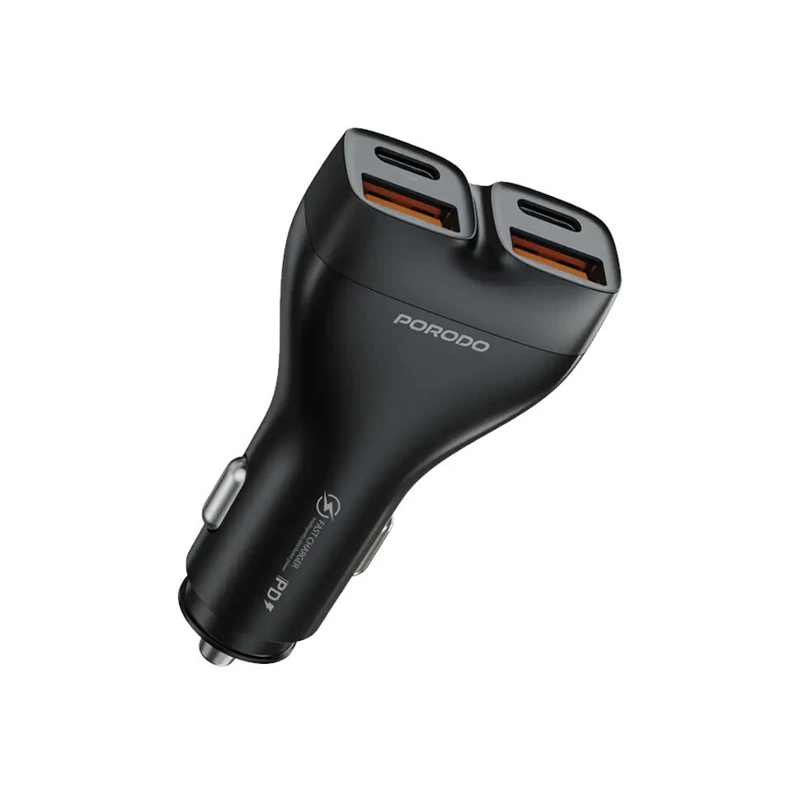 CAR CHARGER PORODO DUALPOWER 102W PDFWCH085BK